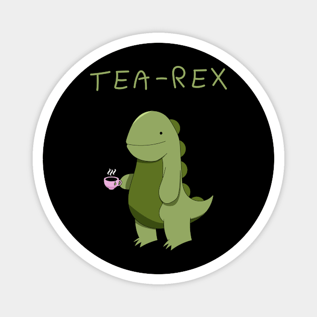 Relaxing Tea-Rex Magnet by Pessanha's